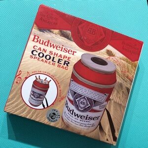 Budweiser Red & White Can-Shaped Cooler Speaker